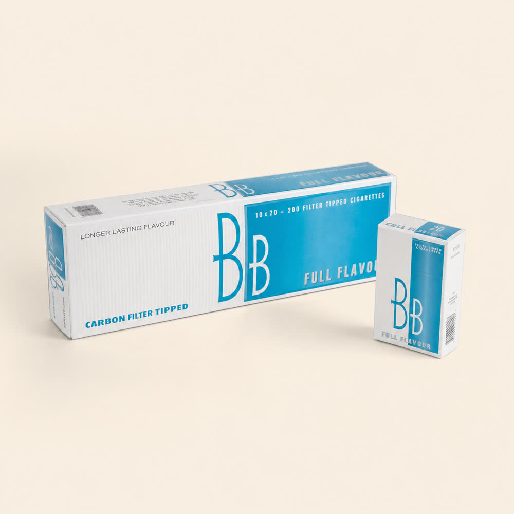 BB Full Flavour cigarette carton — demonstration product image