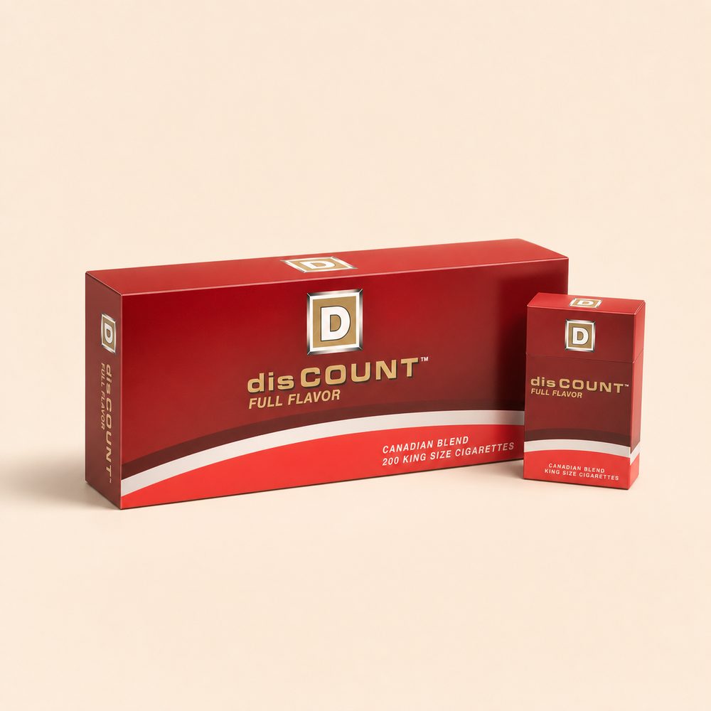 disCOUNT Full Flavour cigarette carton — demonstration product image